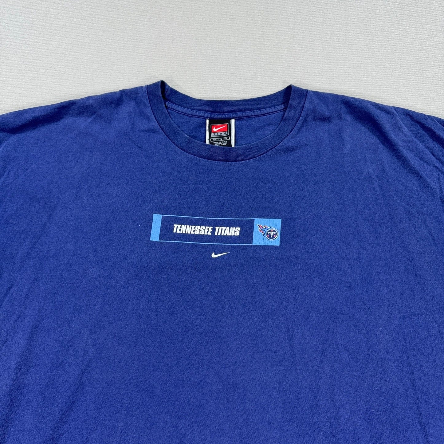 Vintage Tennessee Titans Football Nike Shirt mens 2XL Blue Made in USA
