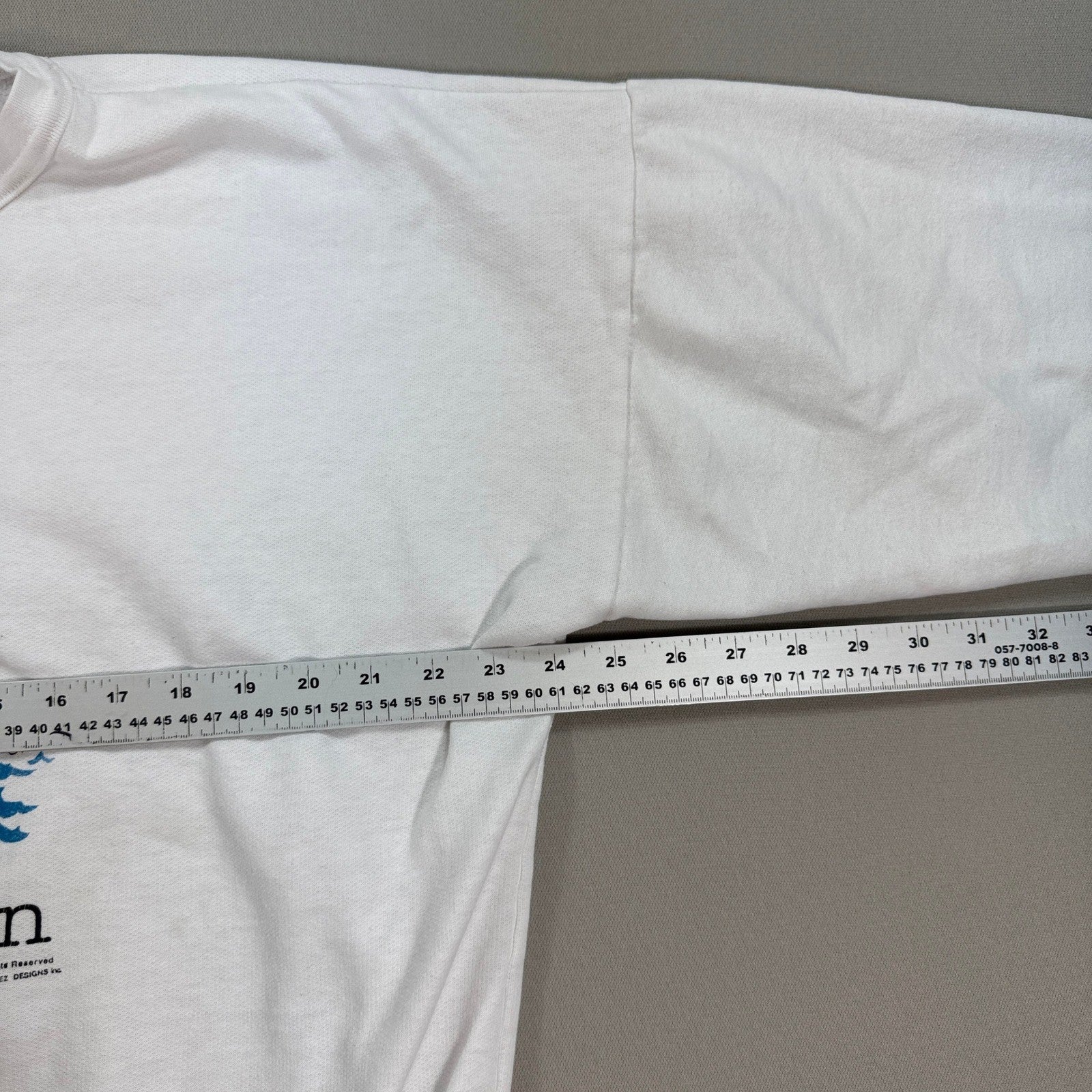 Vintage Jim Benton 1987 Mr. Fisherman Graphic Sweater mens XL White Pullover