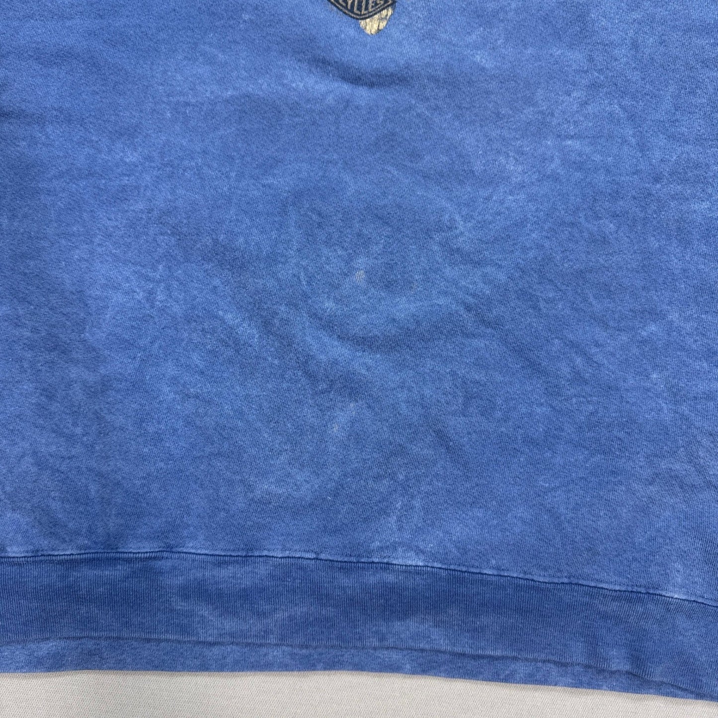 Vintage 90's Harley Davidson Sweatshirt Motorcycles Eagle Logo mens 2XL Blue