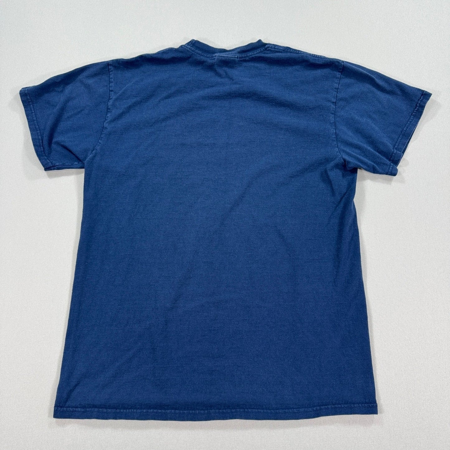 Vintage Nike T-Shirt mens Large Blue Swoosh Logo Graphic Print Crewneck Y2K