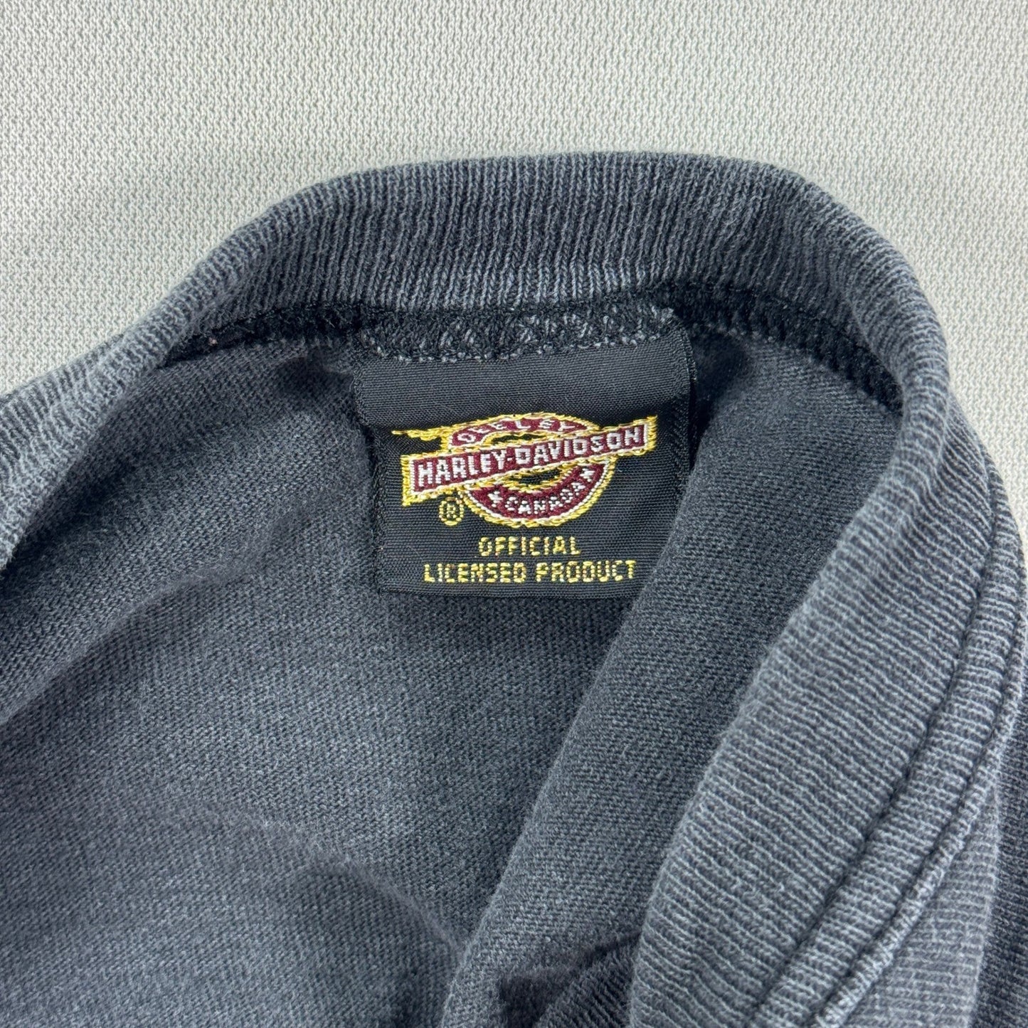 Vintage 90s Harley Davidson Taz T-Shirt Looney Tunes Graphic Print Mens XL Black