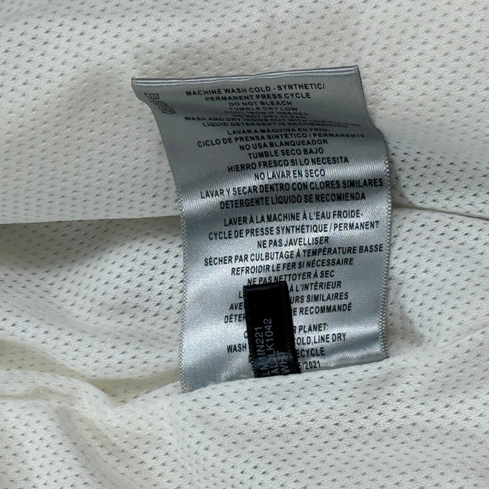 Levi's Retro Varsity Jacket Mens Large White Full Zip Spell Out Logo Sleeve Logo