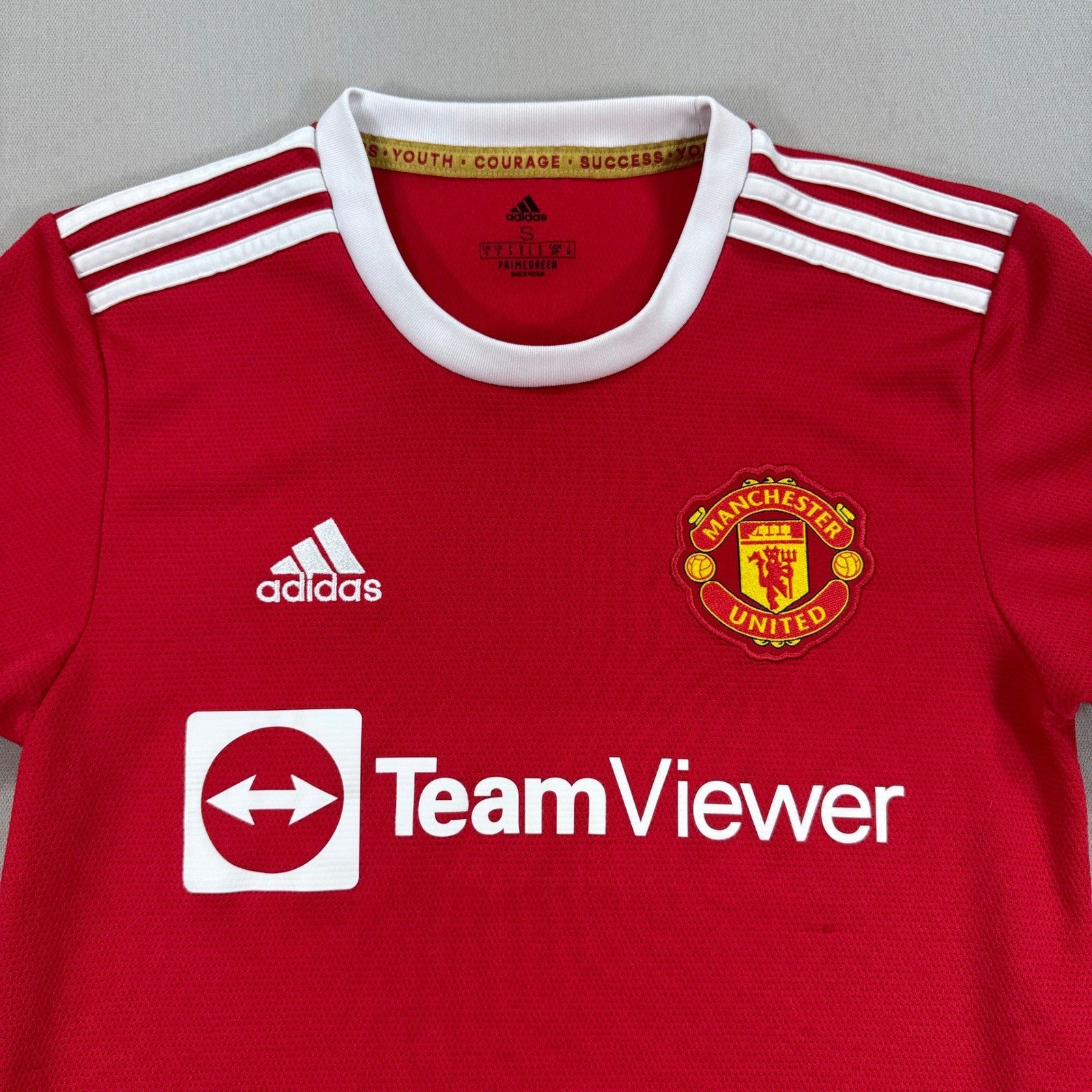 Adidas Manchester United Home Jersey Primegreen Mens Small Red Shirt