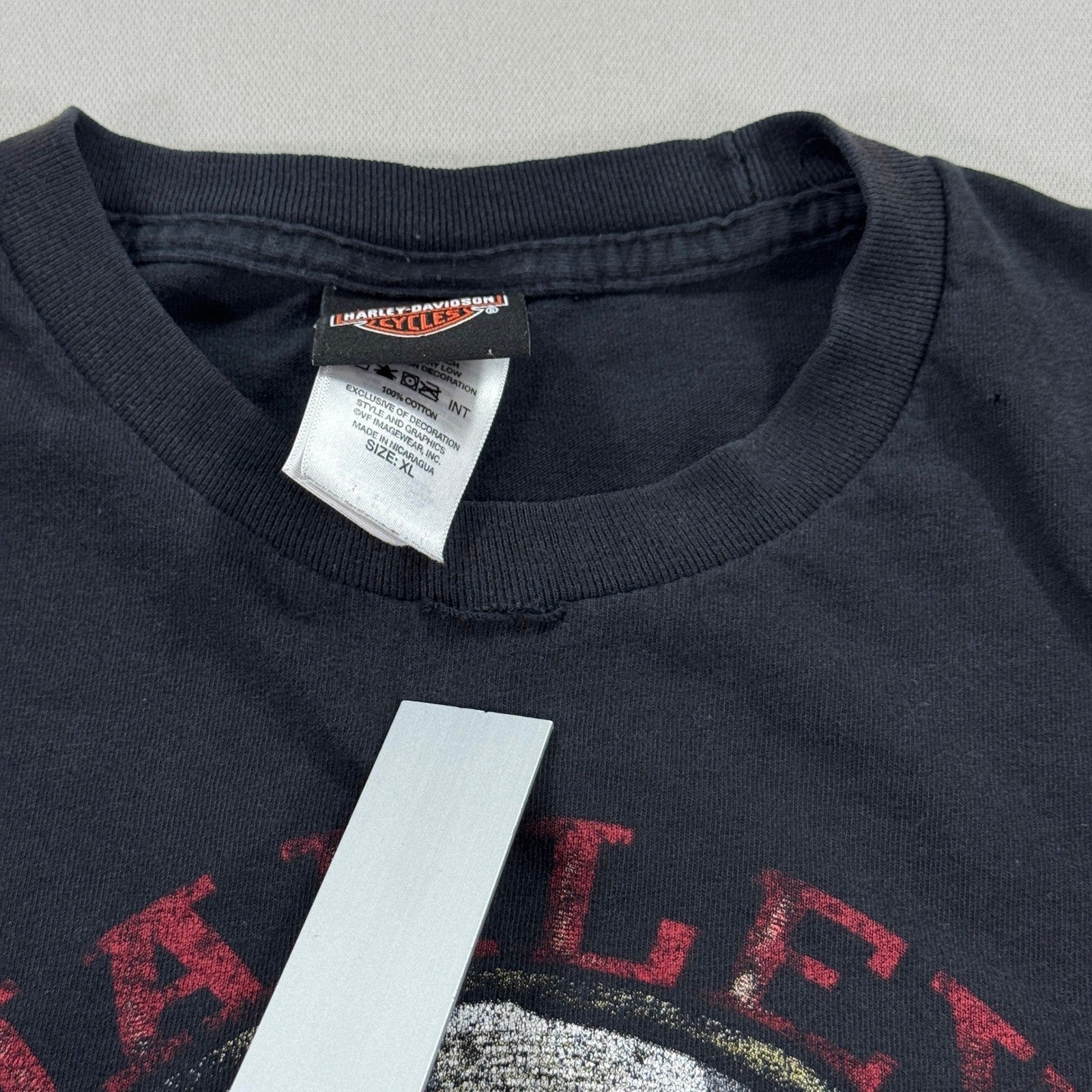 VTG Harley Davidson Graphic Skull T-Shirt mens XL Blackbridge Cambridge RARE