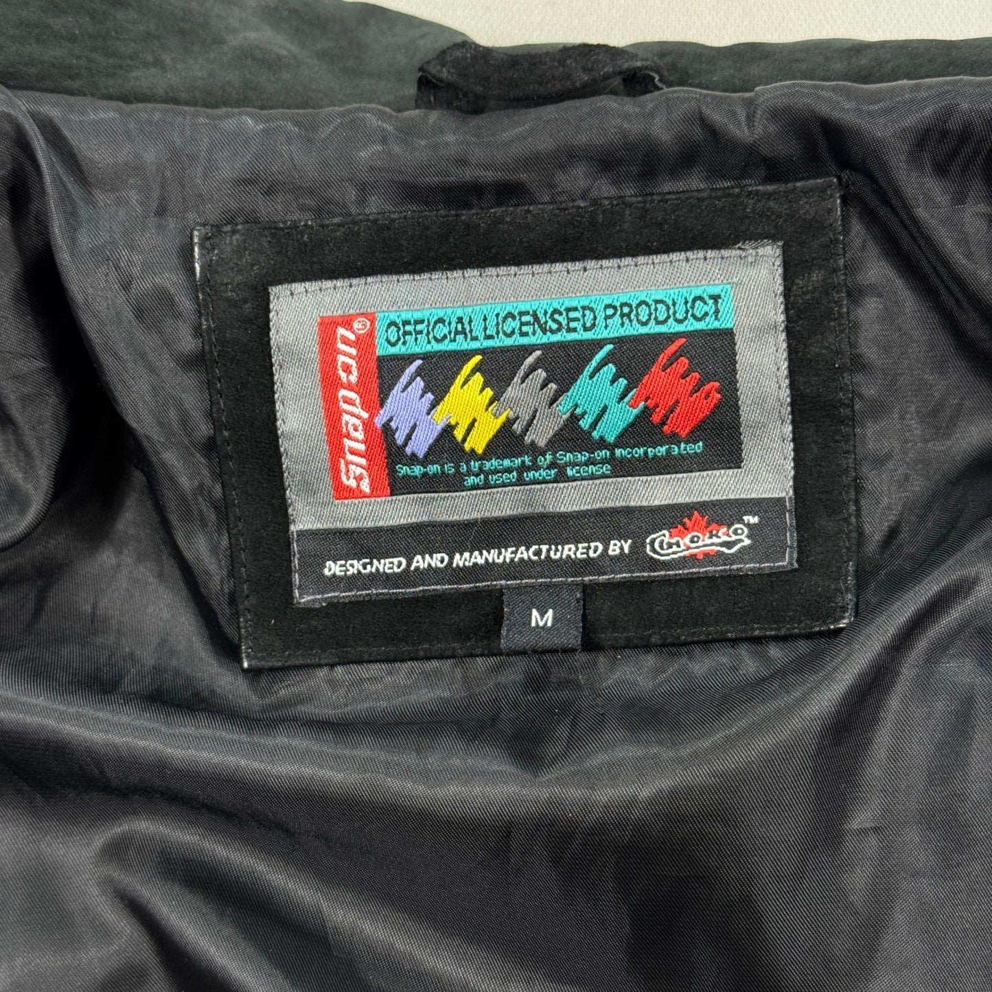 Snap On Tools Racing Jacket Black Suede Limited Edition mens Medium