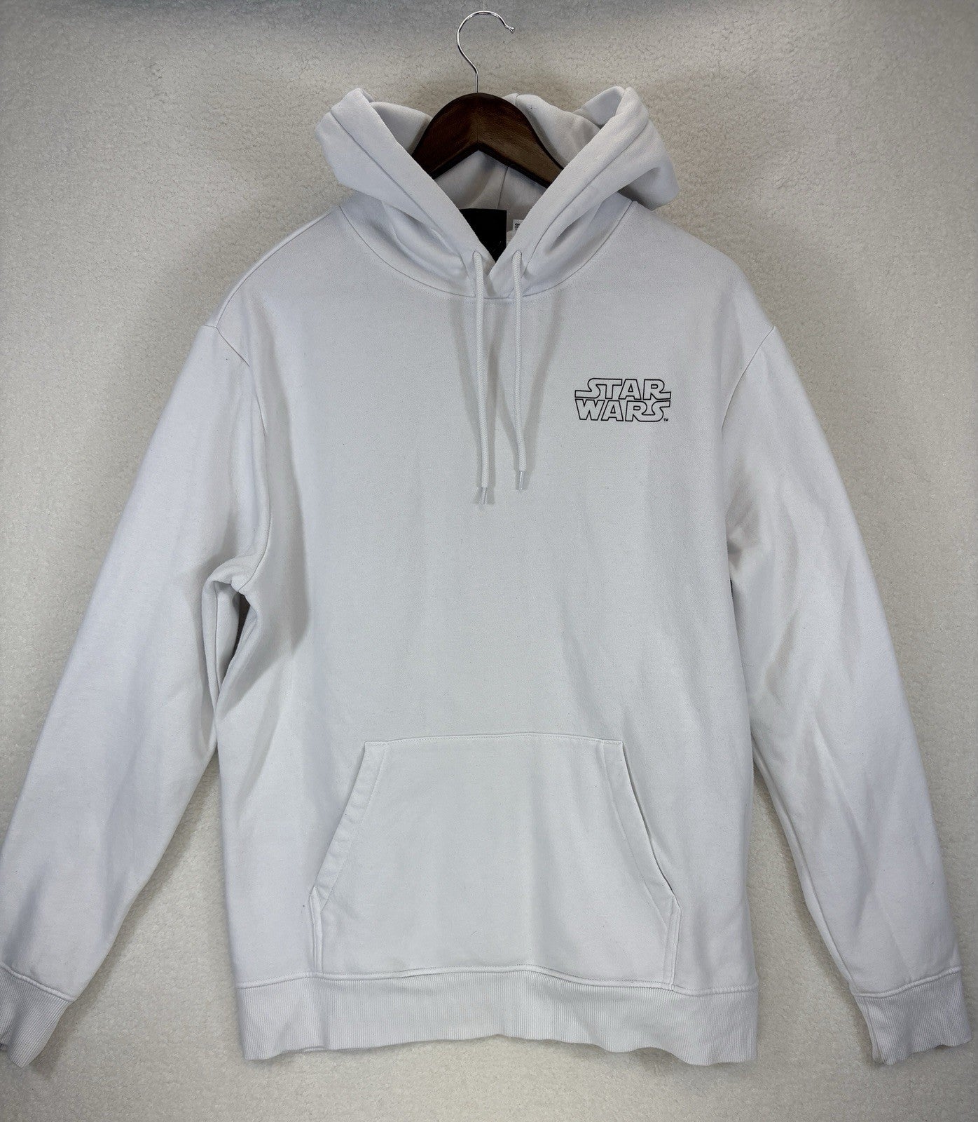Star Wars Hoodie Mens L H&M Licensed A New Hope Graphic White