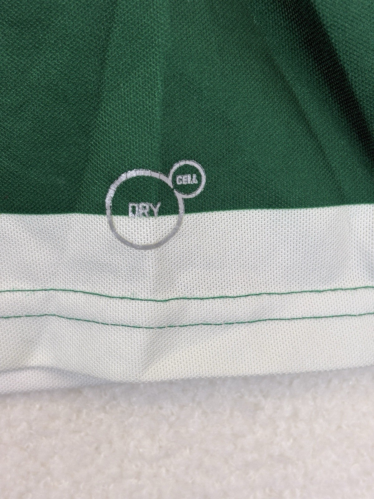 Puma Sporting Lisbon de Portugal 2013/14 White Green Stripes Jersey Mens Medium