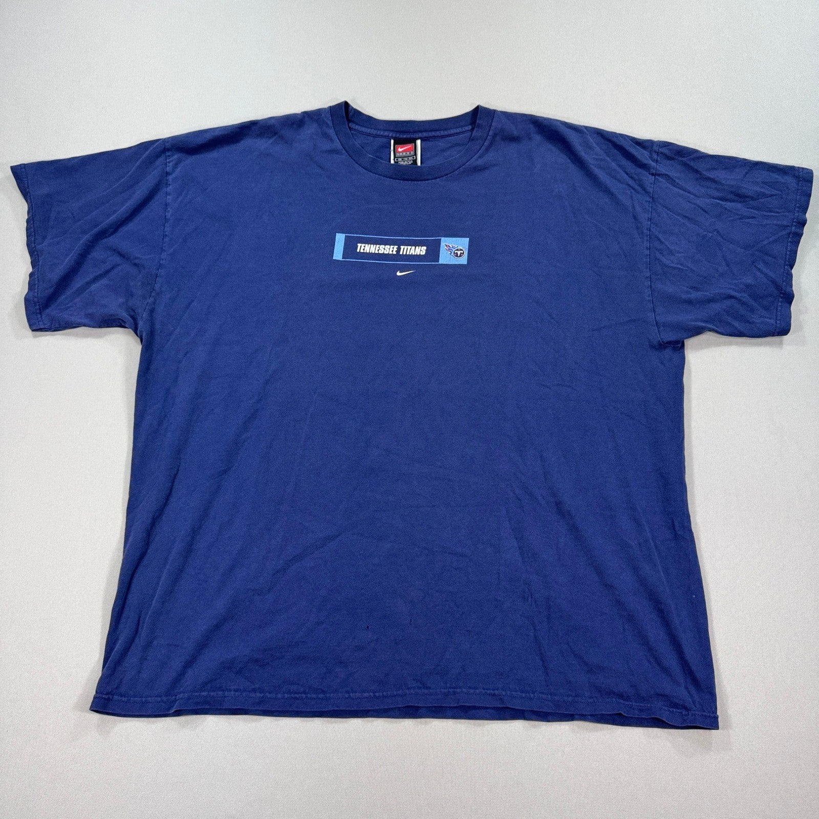 Vintage Tennessee Titans Football Nike Shirt mens 2XL Blue Made in USA