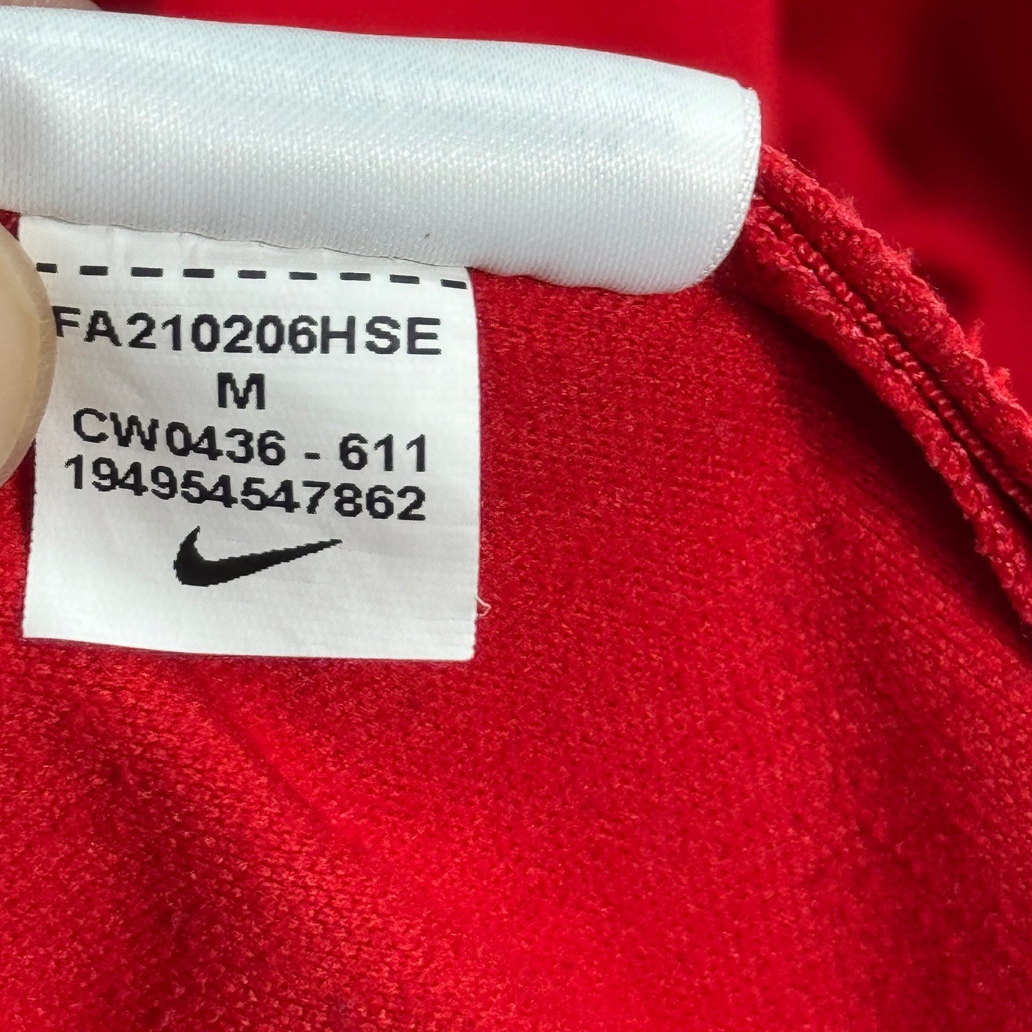 Nike Atletico Madrid Soccer Jersey mens Medium Red Training Football Home Kit