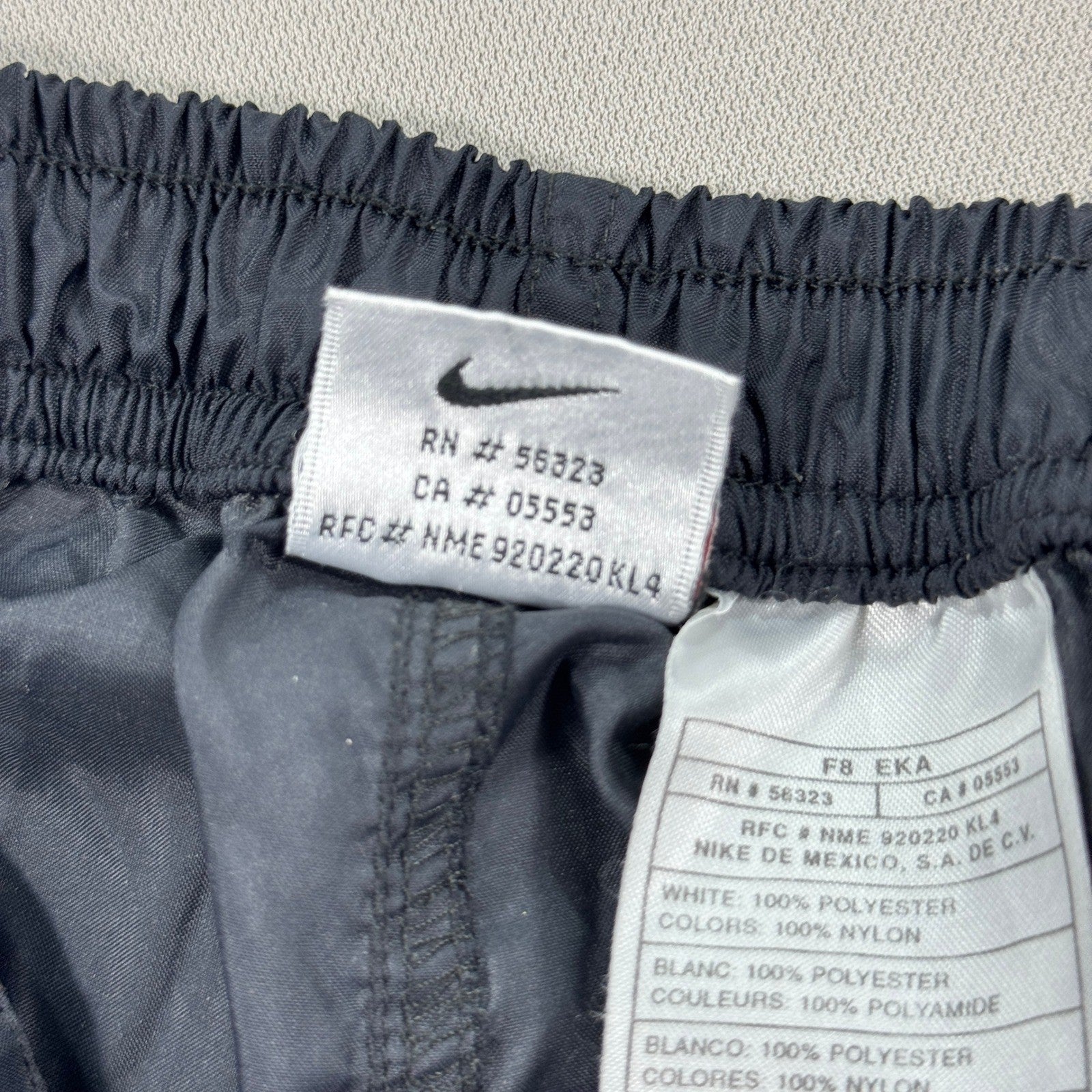 Vintage 90s Nike Track Pants Womens XL Full Zip Windbreaker Straight Leg Nylon