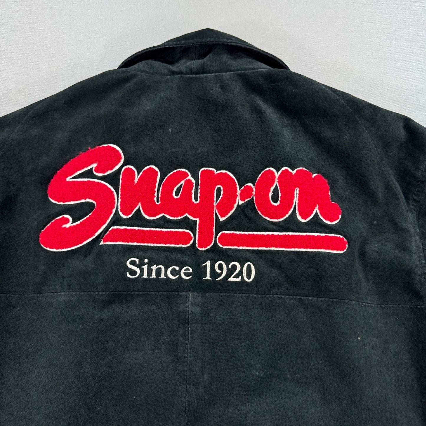 Snap On Tools Racing Jacket Black Suede Limited Edition mens Medium