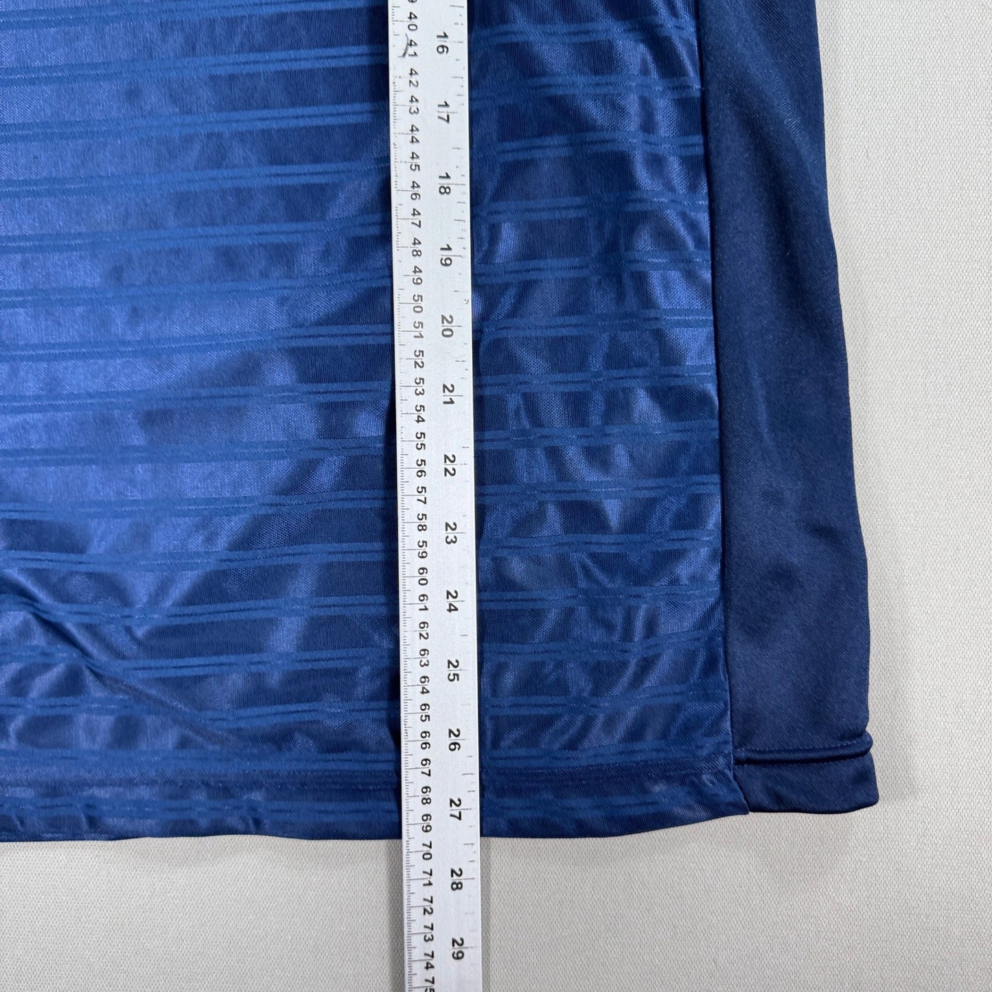 Vintage 90s Nike Training Jersey T Shirt Swoosh Drill mens Medium Navy Blue