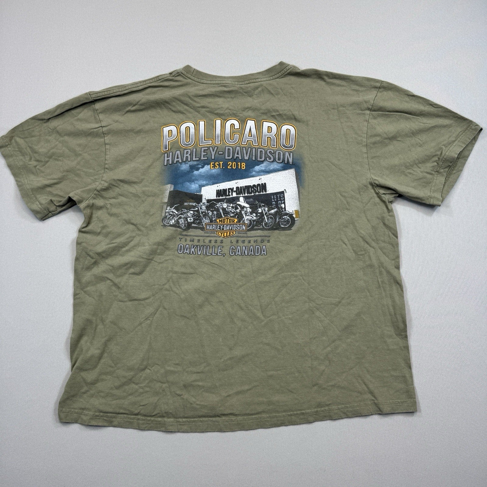 Harley Davidson T-Shirt mens Policaro Oakville Canada Motorcycles Mens Large