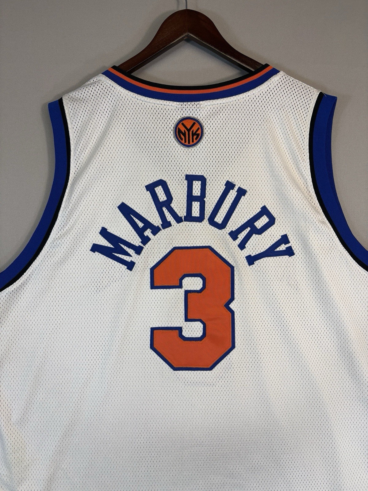 Vintage Adidas New York Knicks Stephon Marbury #3 jersey Reebok sz 56 Basketball