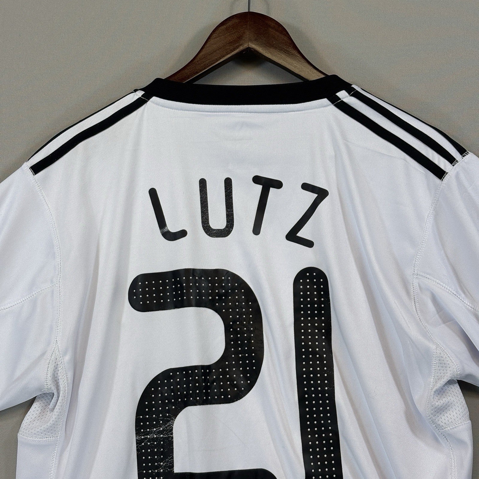 Adidas Germany 2010 Home Football Soccer White Jersey mens Large