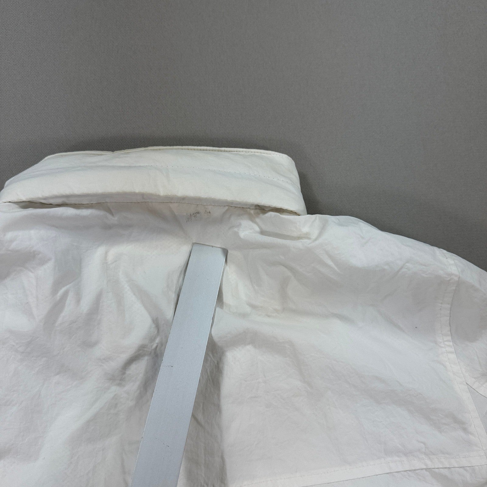 Levi's Retro Varsity Jacket Mens Large White Full Zip Spell Out Logo Sleeve Logo