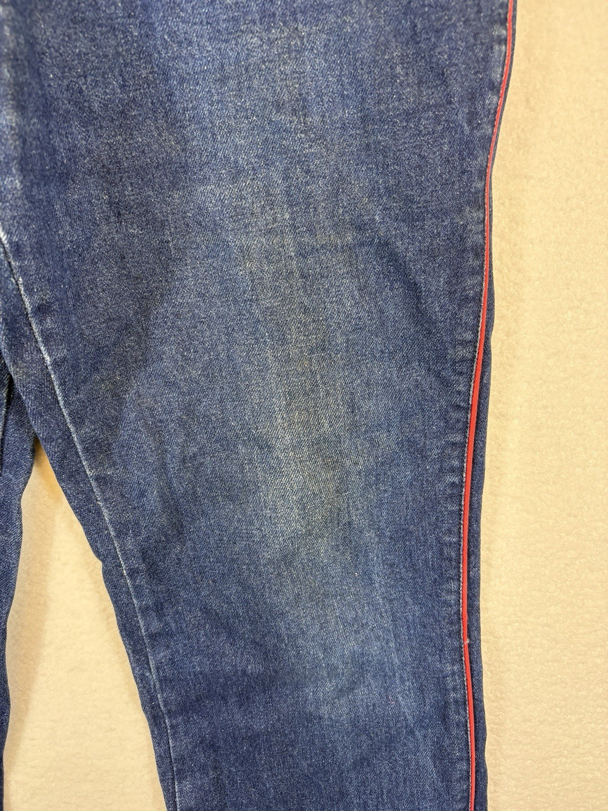 Gloria Vanderbilt Murjani High Rise Tapered Legs Indigo Jeans Womens Size 16