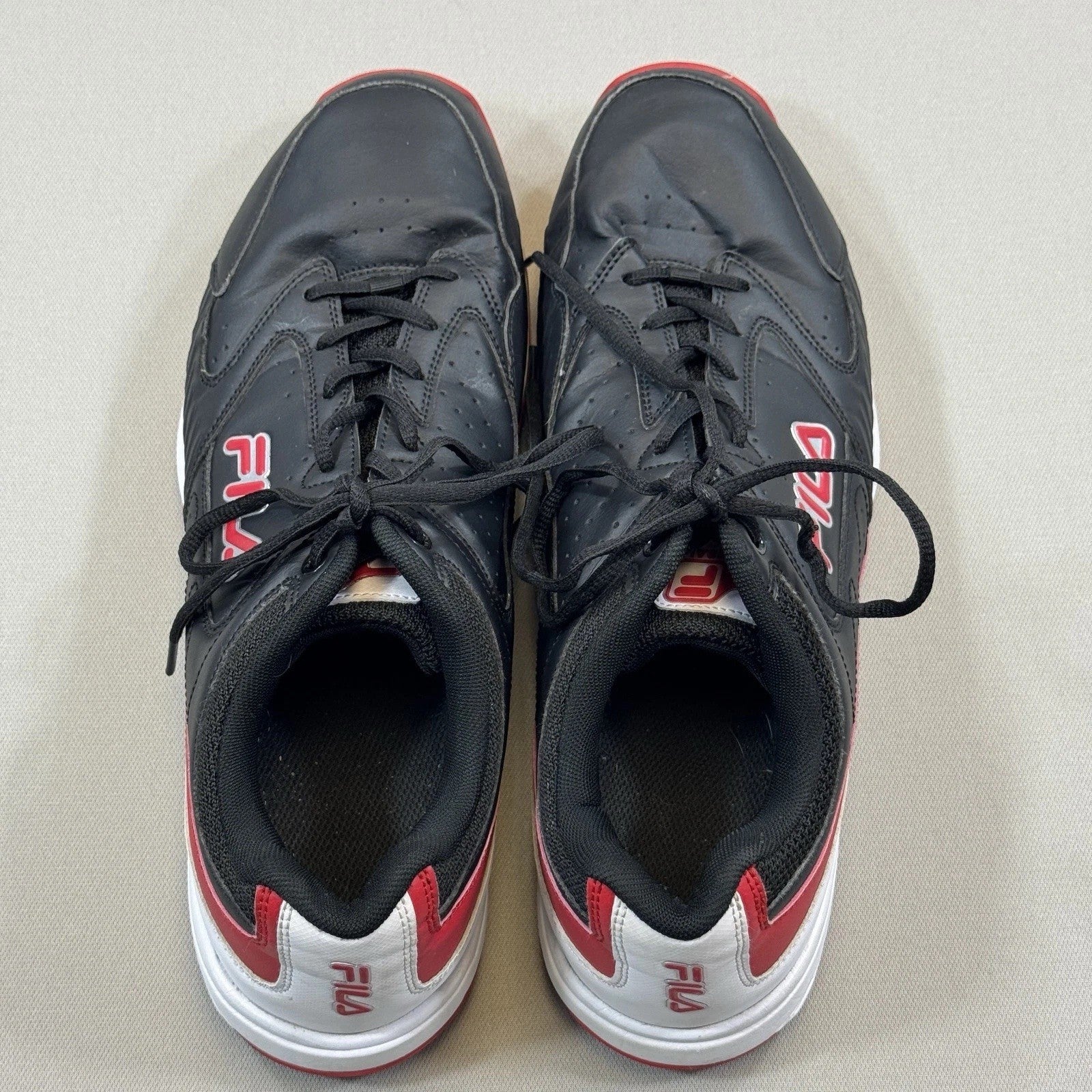 Fila Original Fitness mens Sz 13 White Red Black Sneakers Athletic Shoes Retro