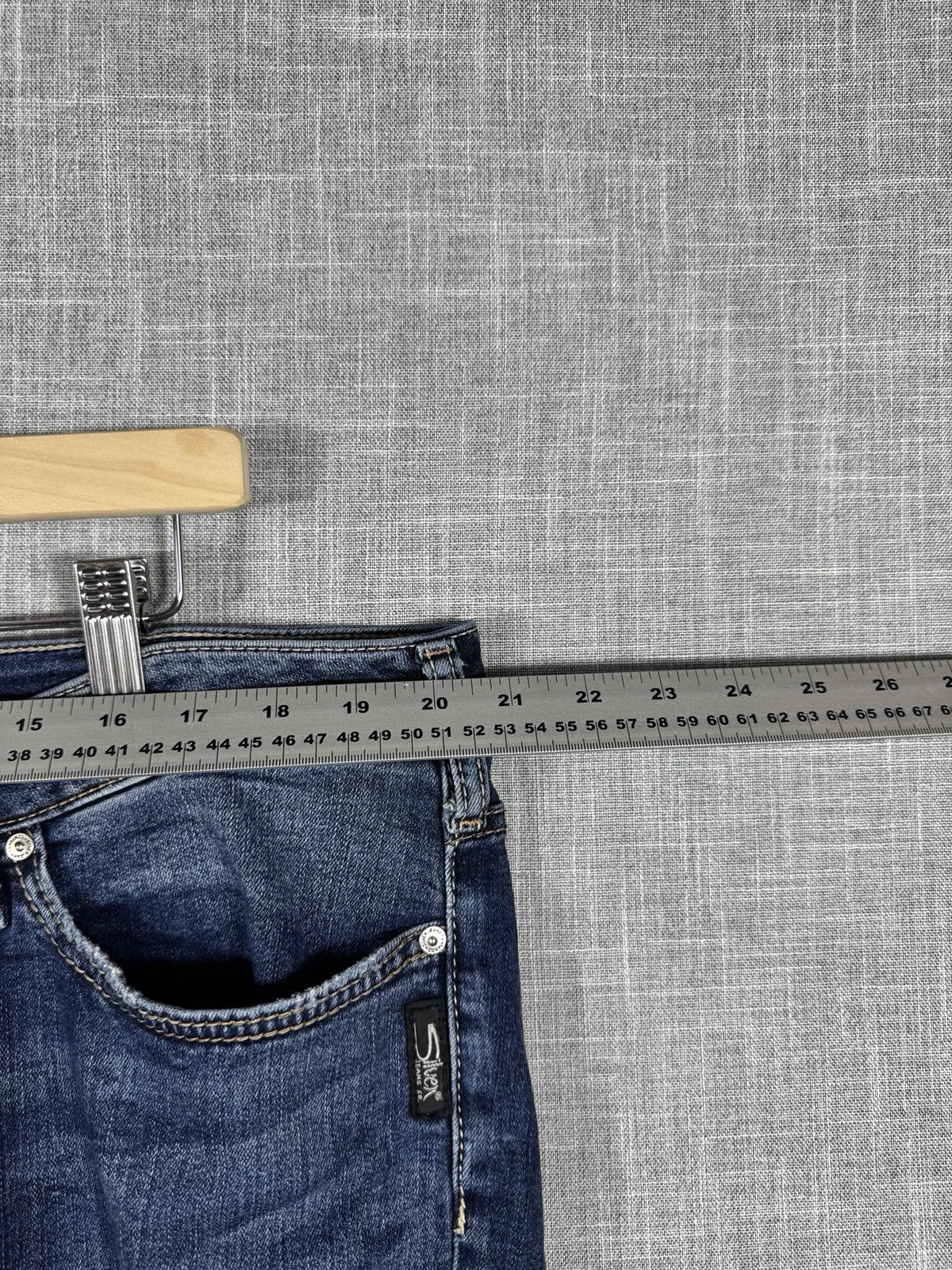 Silver Jeans Suki Straight Blue Distressed Mens 40x34