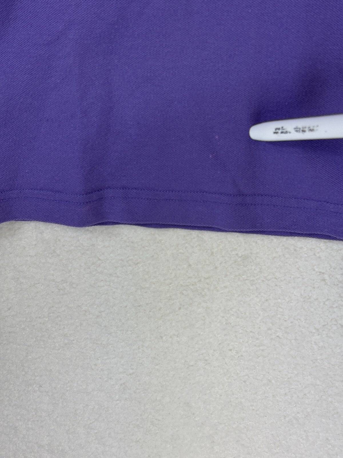 Lacoste Polo Shirt Mens 5 Purple Classic Fit Crocodile Embroidered