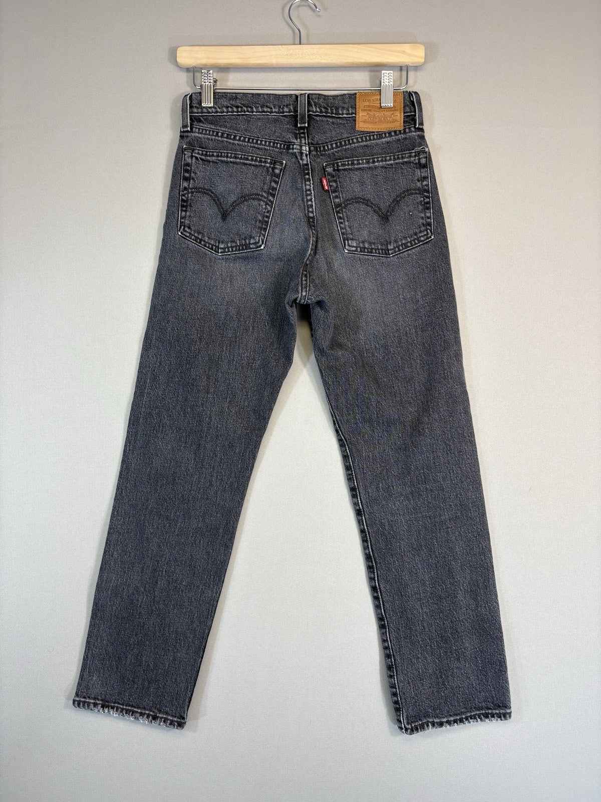 Levi’s Premium Big E Wedgie Straight Red Tab Jeans Womens 25x26 Button Fly