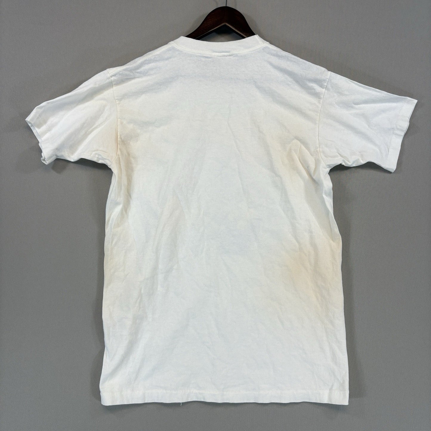 VTG Cheers Boston Mens Large White Graphic Single Stitch Shirt Made In USA