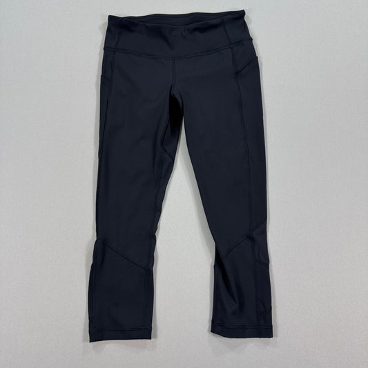 Lululemon Pace Rival Crop Leggings Womens Size 6 Black Full On Luxtreme 22 Inch
