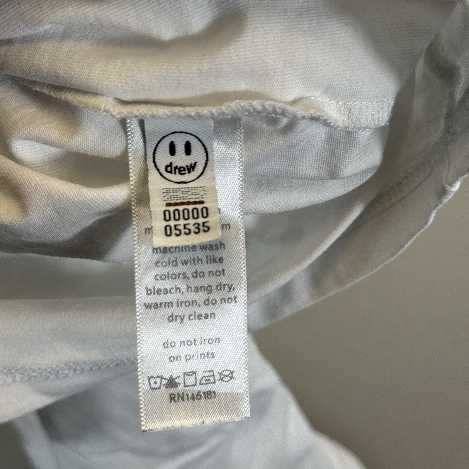 Drew House Secret SS Ringer Tee mens Oversized White Red Shirt Justin Bieber