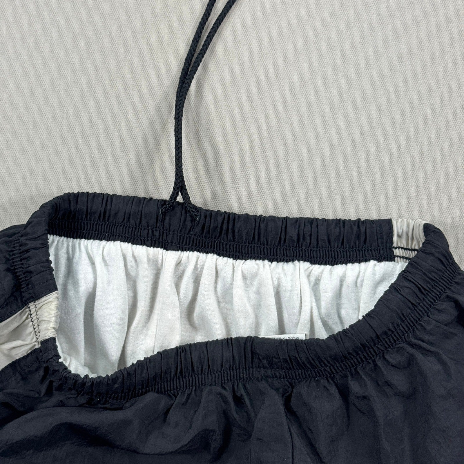 Vintage 90s Nike Windbreaker Pants Youth Large Ankle Zip Lined Drawstring