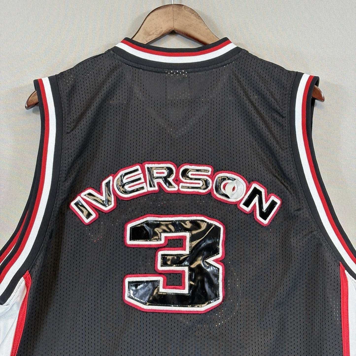 Allen Iverson NBA Black Limited Edition #3 Reebok jersey Mens Size XL