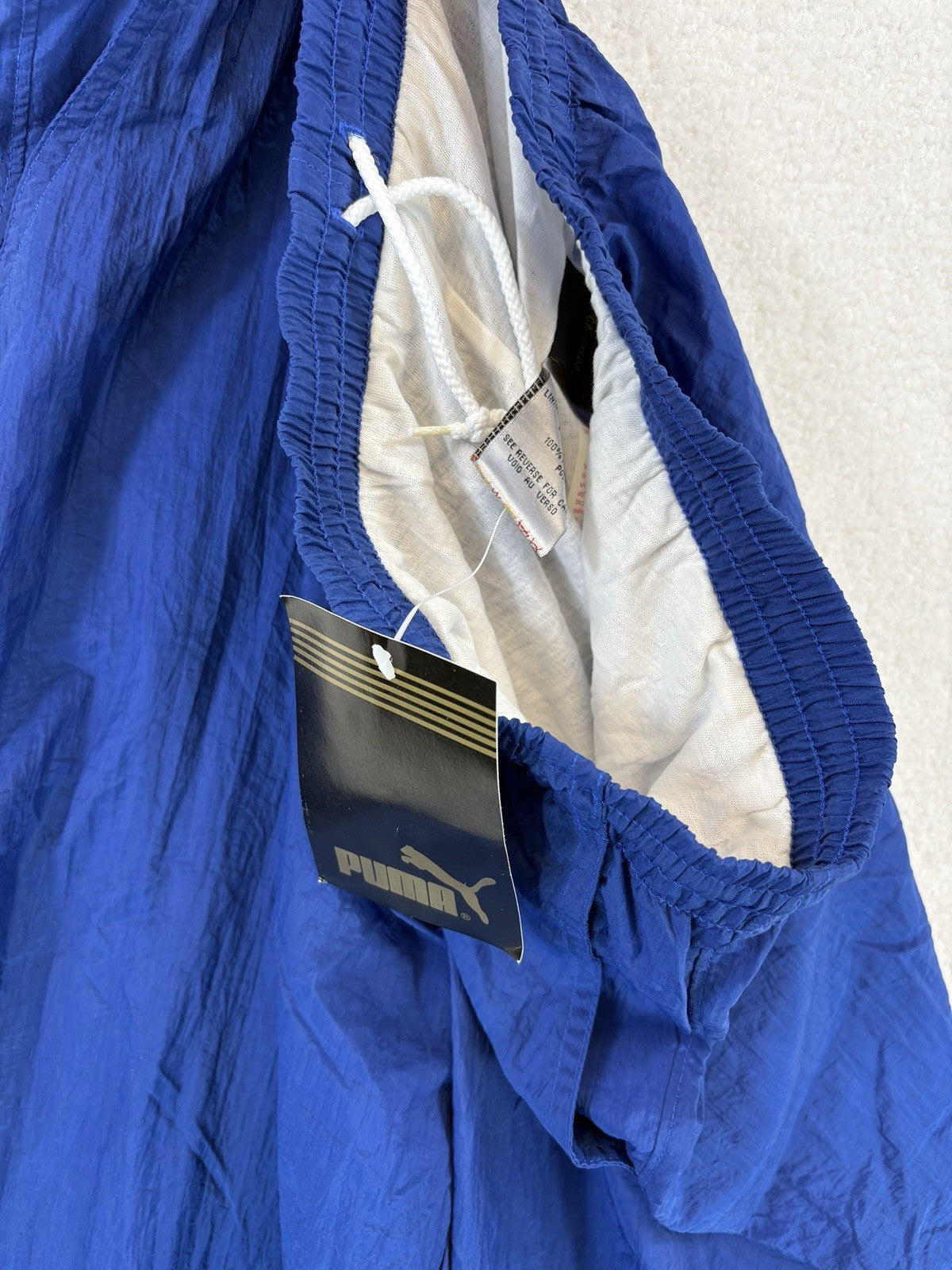 Puma Brand New Windbreaker Pants Mens Large Blue Track Sweatpants Y2K Athletic