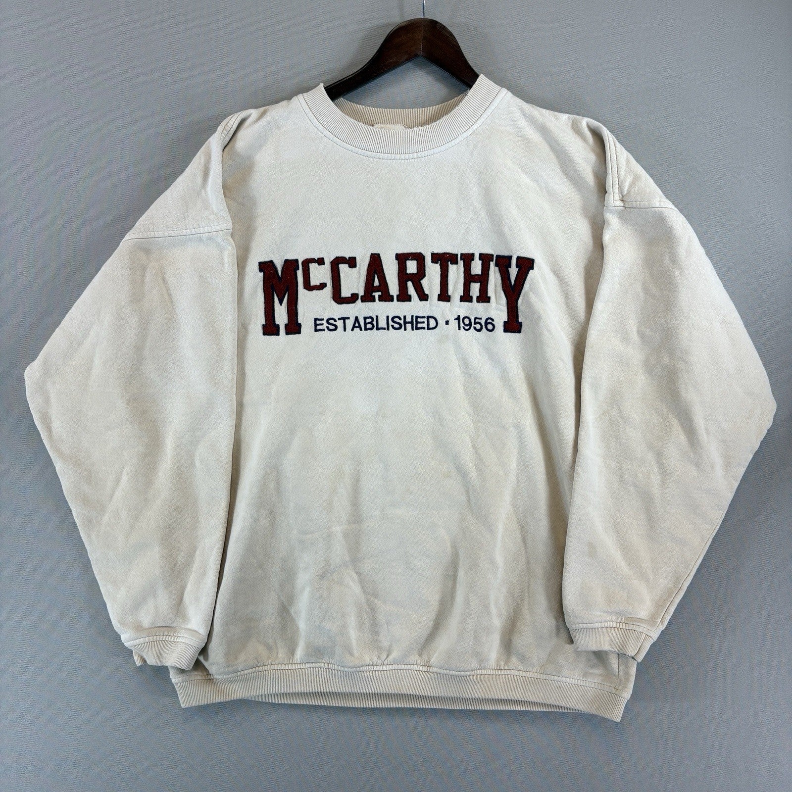 Vintage 1956 McCarthy Sweatshirt mens Large Pullover Made In Canada