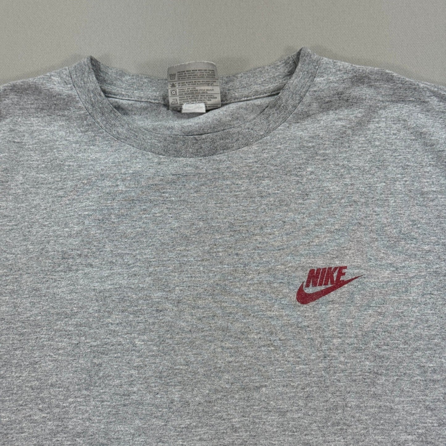 Vintage Nike There Is No Finish Line T-Shirt Mens Medium Gray Made In Canada Y2K