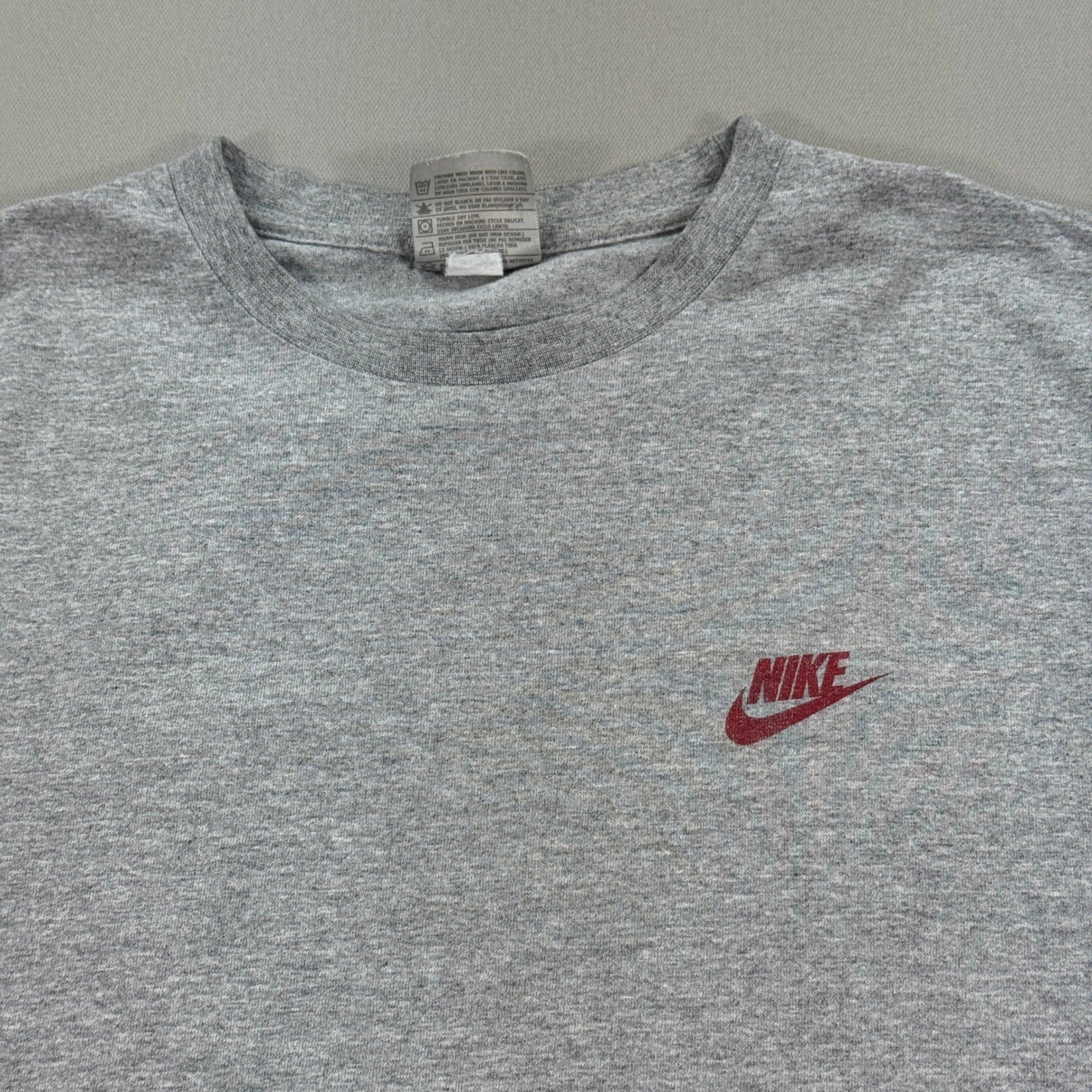Vintage Nike There Is No Finish Line T-Shirt Mens Medium Gray Made In Canada Y2K