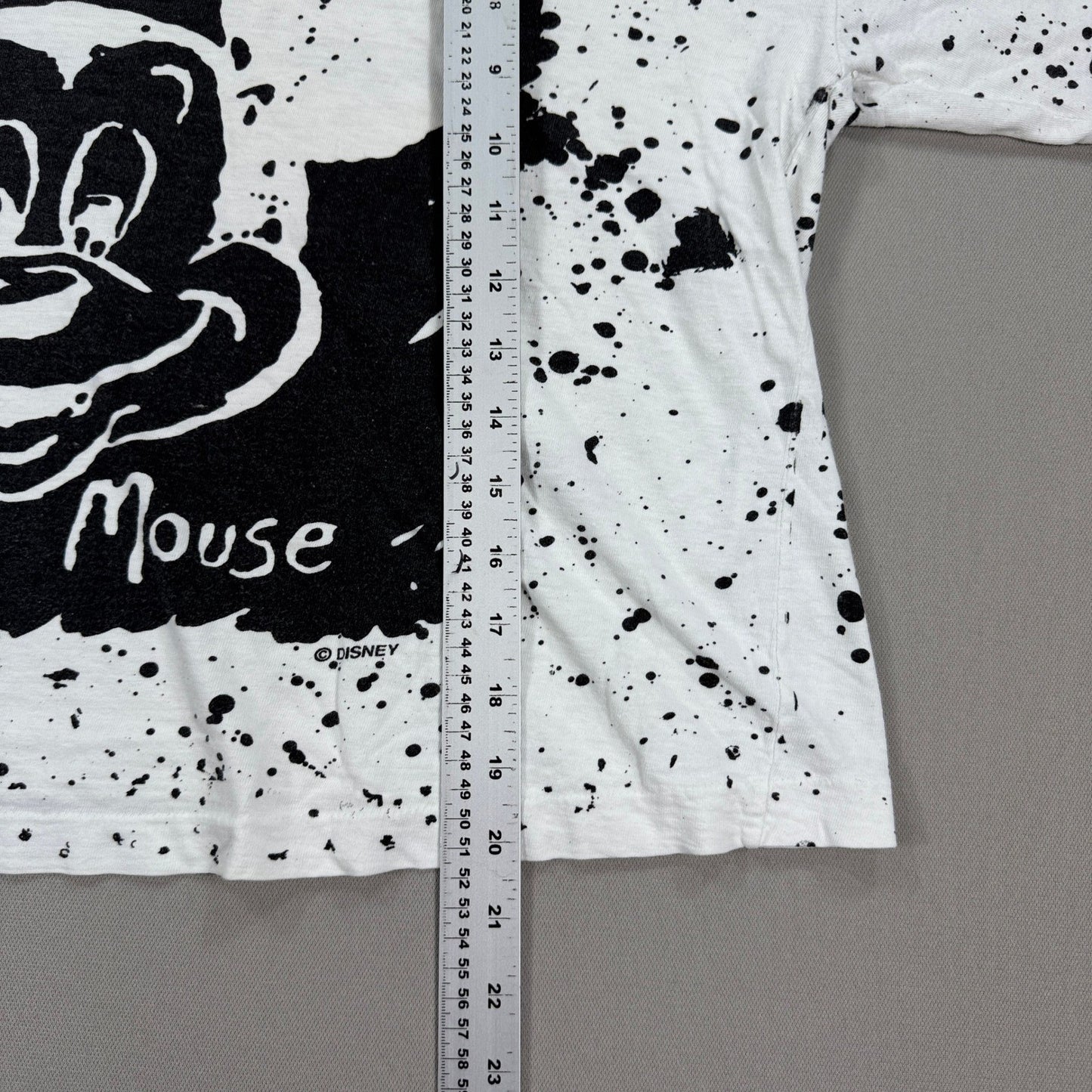 VTG Disney Mickey Mouse Shirt Womens Large Graphic Boxy Fit Made In USA