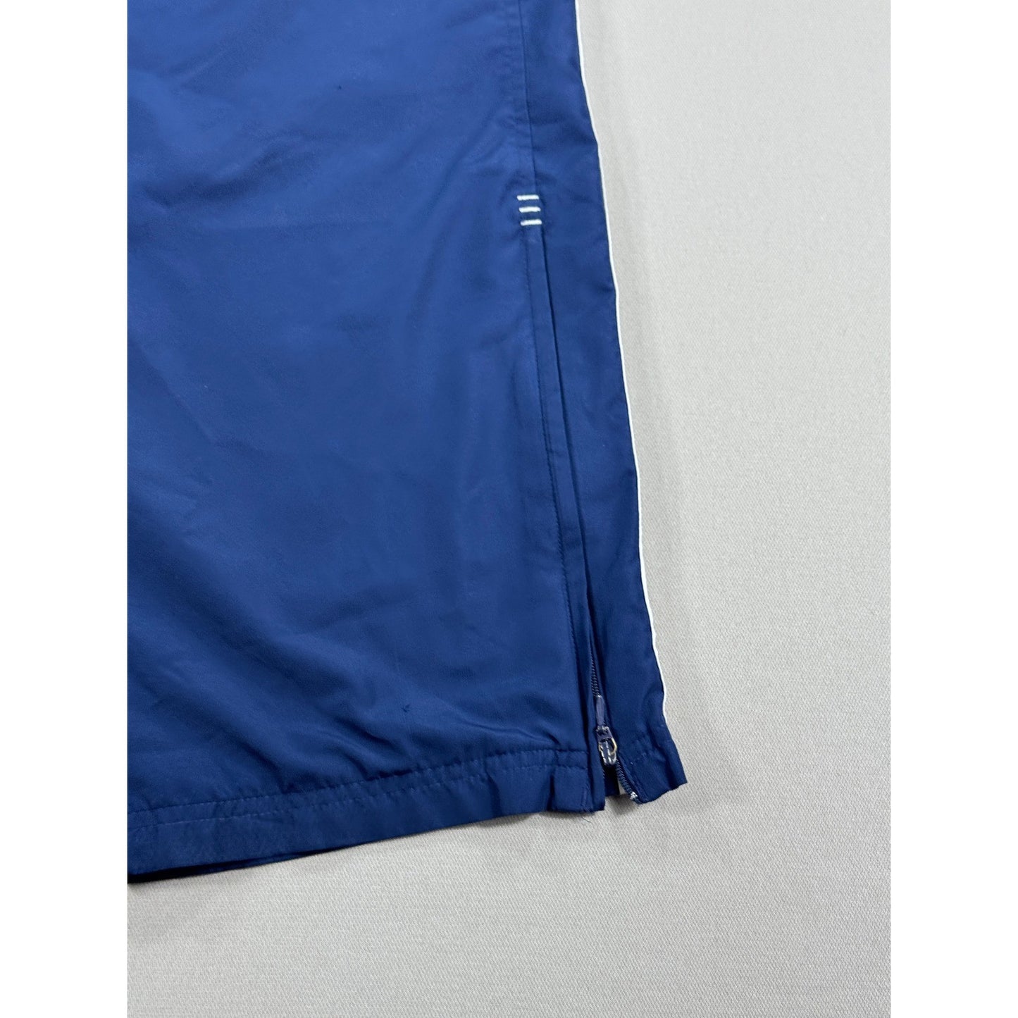 VTG Adidas Baggy Track Pants 3 Stripe Zipped Ankle mens Medium Blue