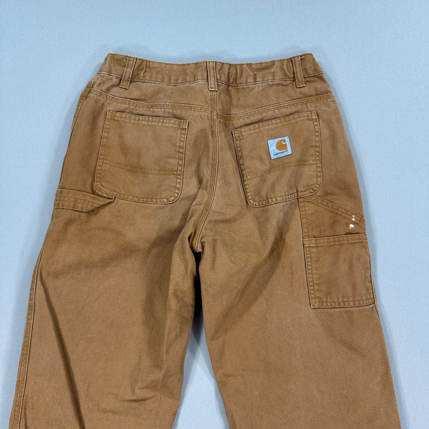 Carhartt Carpenter Pants Flannel Lined Womens Size 16 Brown Duck Canvas