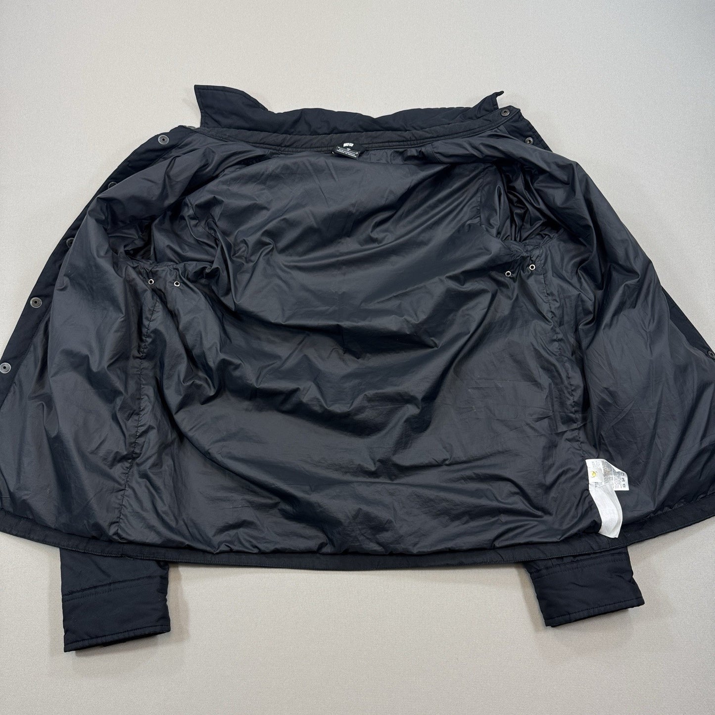 Nike SB Jacket Mens Medium Black Coat Holgate Winterized Snap Button 938428-010