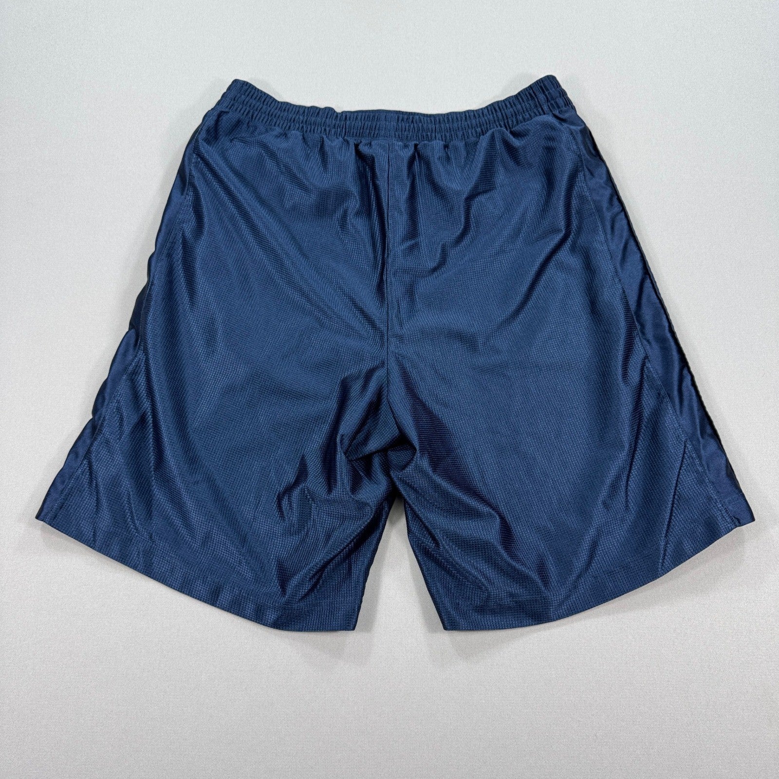 Vintage Nike Basketball Shorts mens XL Blue Mesh Baggy Swoosh Drawstring Y2K