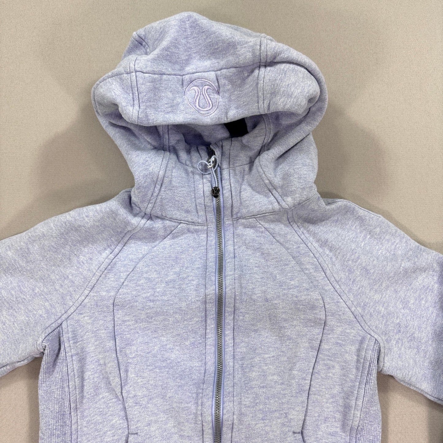 Lululemon Scuba Hoodie Womens Size 2 Purple Full Zip Athletic Wear Fleece