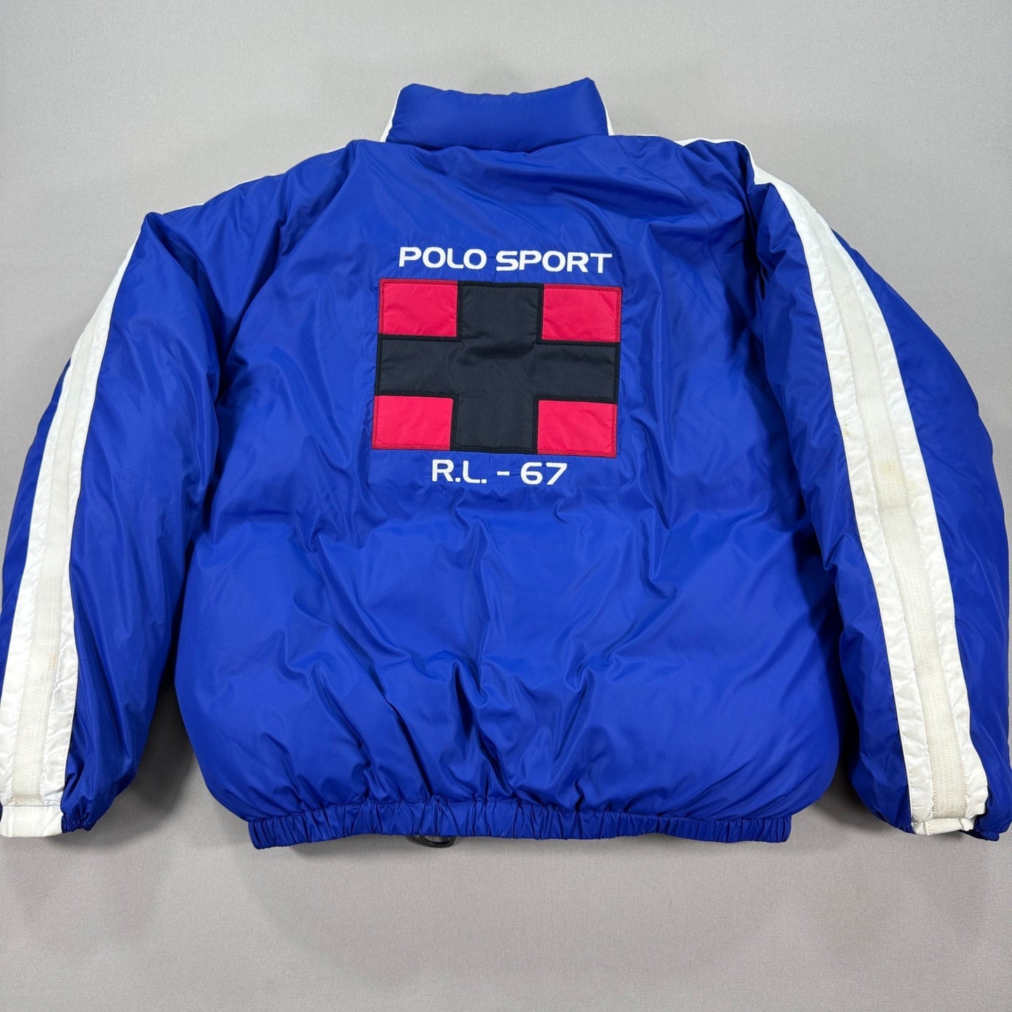 Vintage Arctic Challenge Coat Polo Sport Ralph Lauren Goose Down Mens XL Puffer