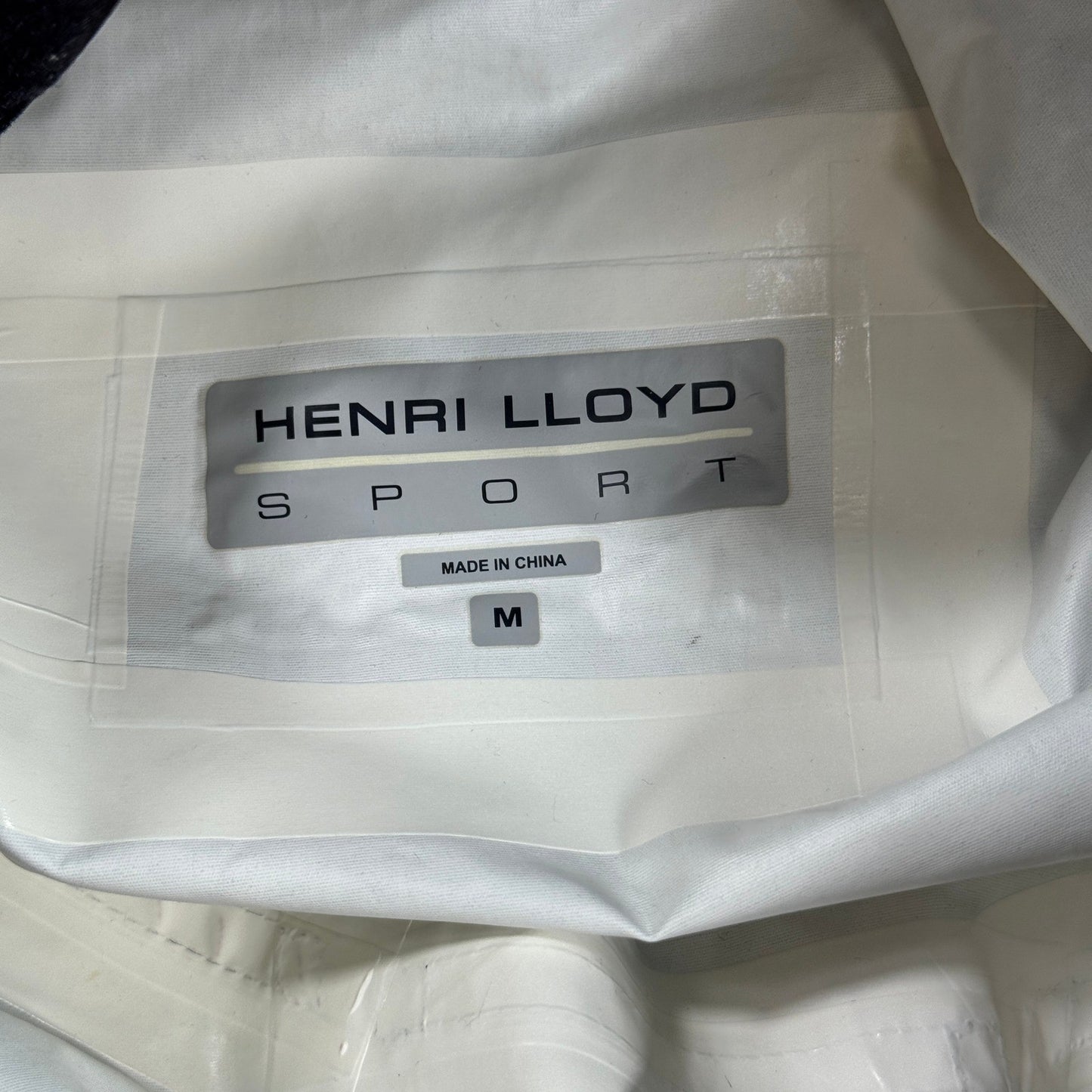 Henri Lloyd Sport Sailing Jacket Mens Medium Black Windbreaker Quarter Zip