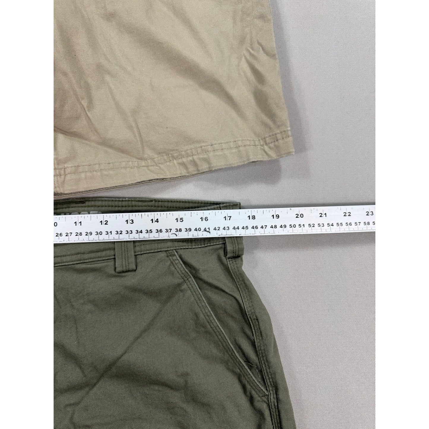 2 PCS Duluth Trading Co Cargo Shorts Flex Fire Hose mens Size 34 Relaxed Fit