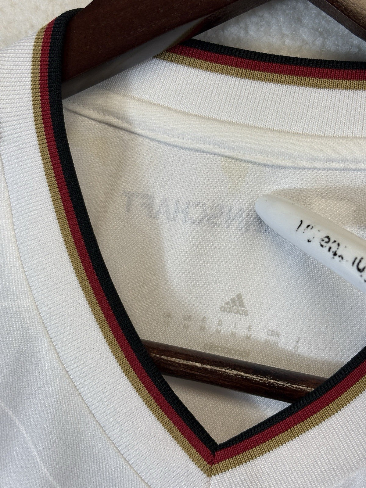 Adidas National Team Germany Home White Jersey Soccer Y2K FIFA Mens Medium