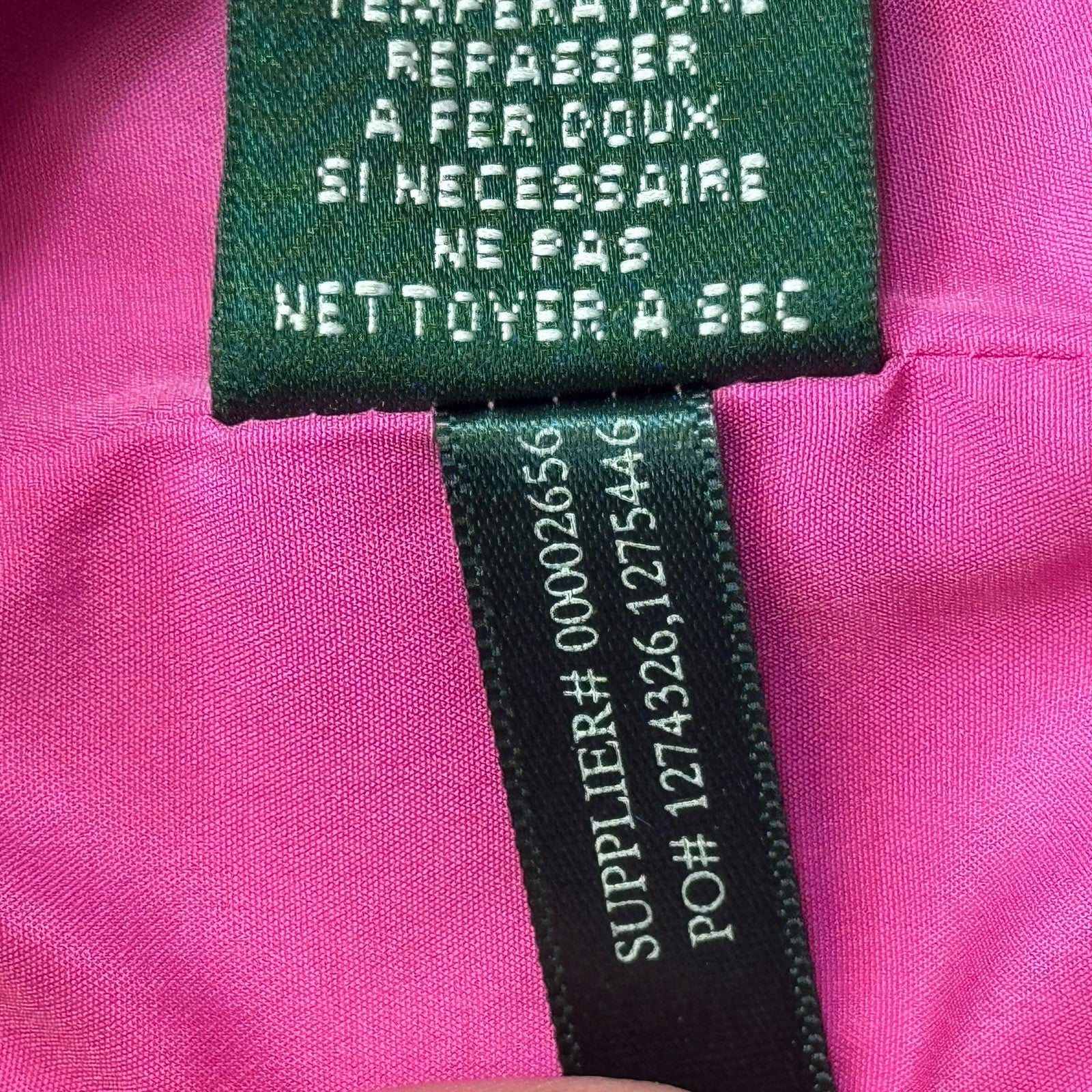 Lauren Ralph Lauren Womens 2XL Hot Pink Zip Up Vest Sleeveless Activerwear