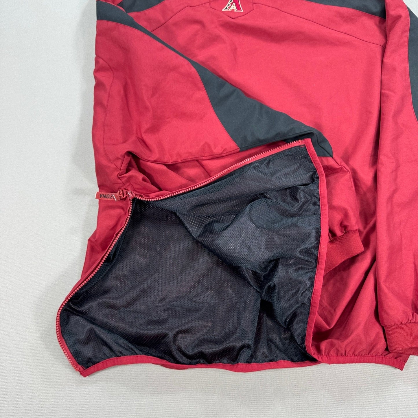 VTG Arizona Diamondbacks MLB Jacket Genuine Merchandise mens Large Red Pullover