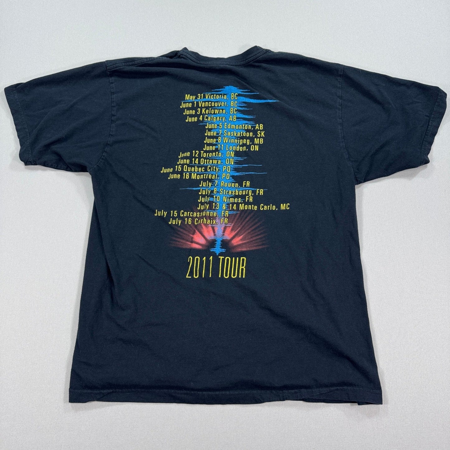 Supertramp 2011 Tour Band T-Shirt mens XL Concert Graphic Tee