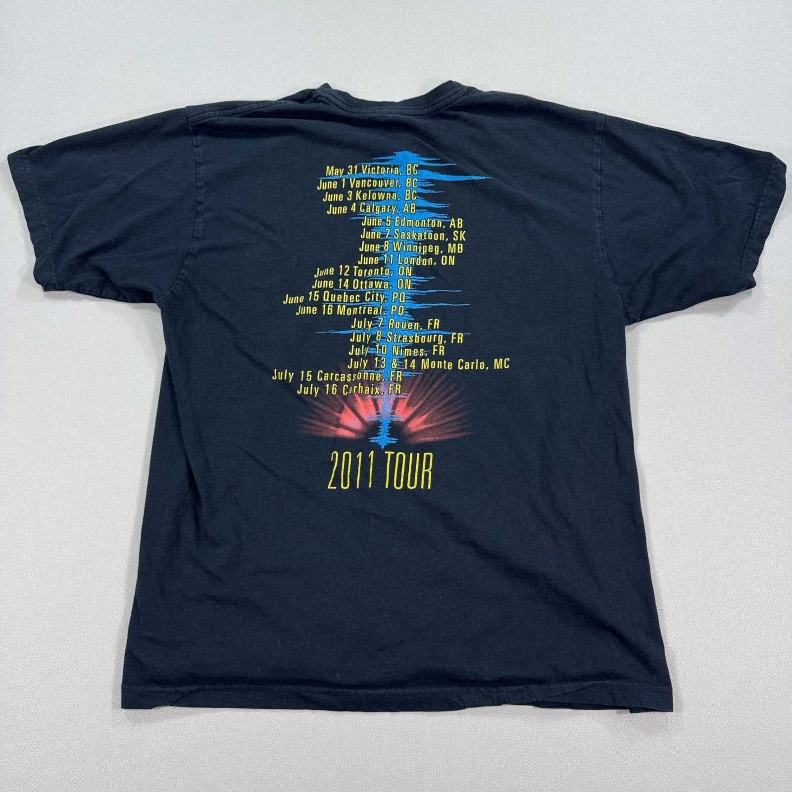 Supertramp 2011 Tour Band T-Shirt mens XL Concert Graphic Tee