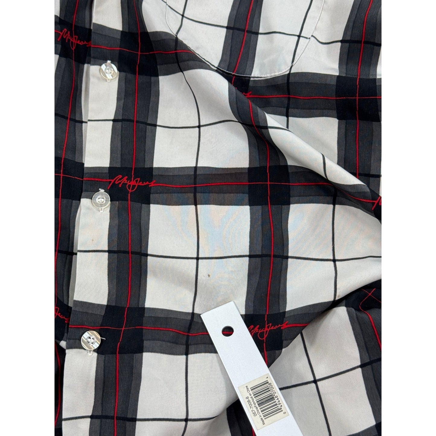 Mecca Jeans Company Shirt Button Up Short Sleeve Multicolor Plaid mens 2XL