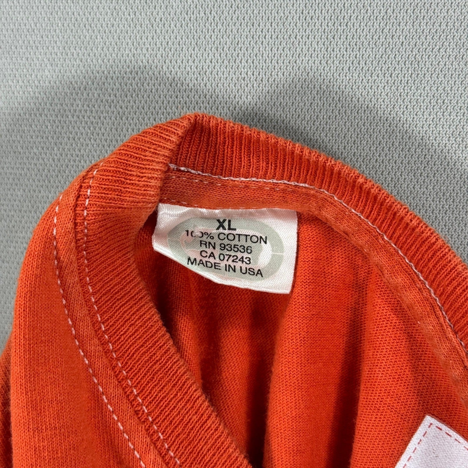 Vintage 90s Ecko Unltd T-Shirt mens XL Orange Made In USA 100% Cotton Rhino Y2k